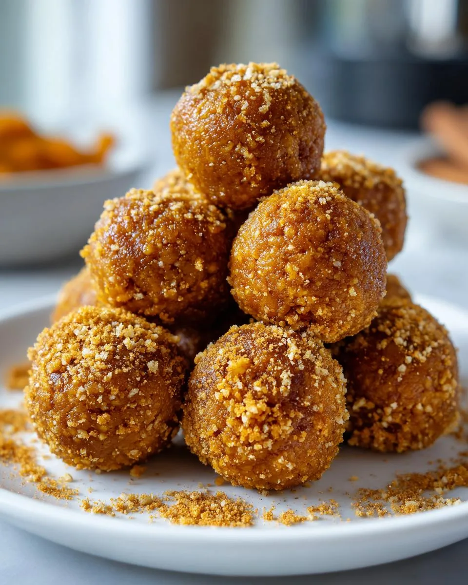 pumpkin pie energy balls - detail 1