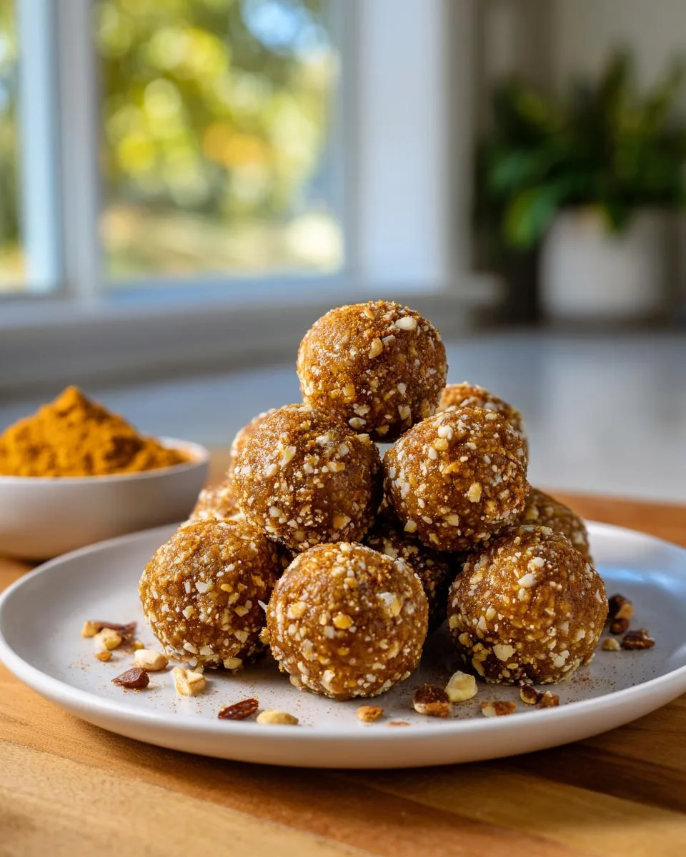 pumpkin pie energy balls - detail 3