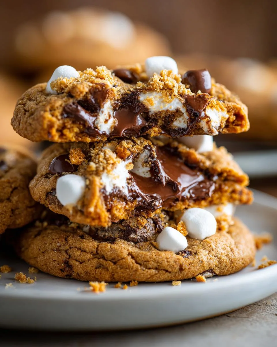 pumpkin s’mores cookies - detail 3