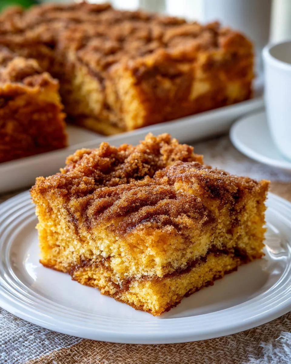 pumpkin snickerdoodle snack cake - detail 3