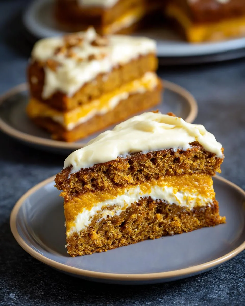 pumpkin spice gooey cake - detail 1