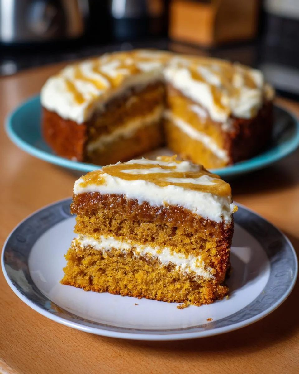 pumpkin spice gooey cake - detail 2