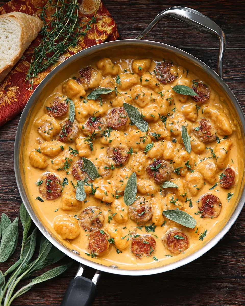 Butternut Squash Gnocchi with Sausage: Easy Creamy Comfort Food