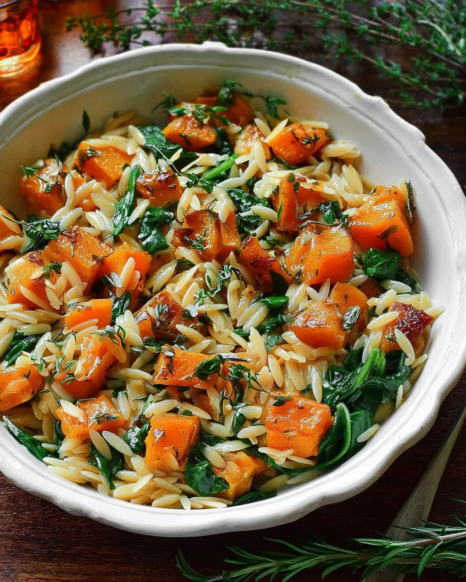 Orzo with Roasted Butternut Squash: Creamy, Cozy, and Flavor-Packed Fall Favorite