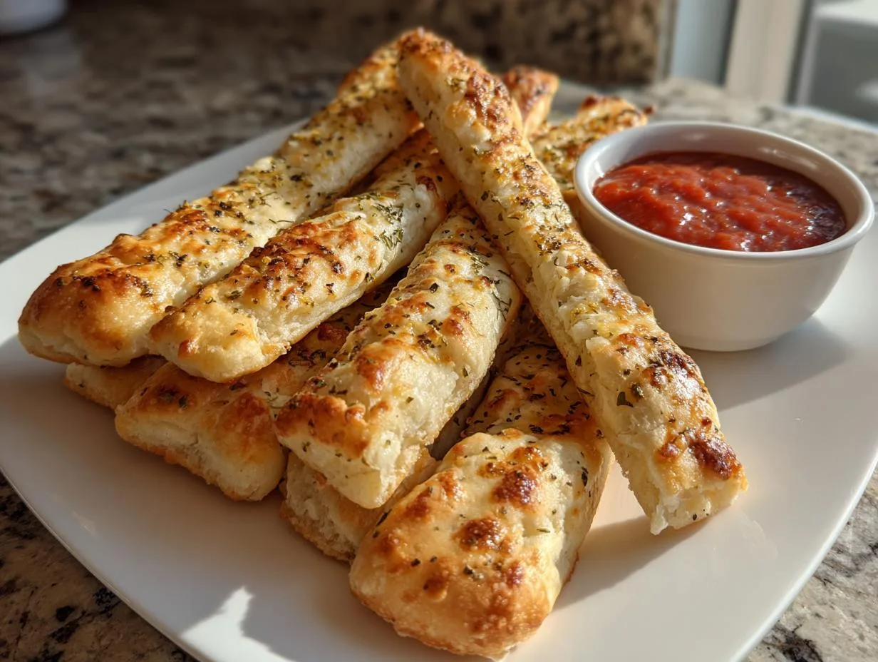 2-Ingredient Cottage Cheese Breadsticks – Chewy Magic!