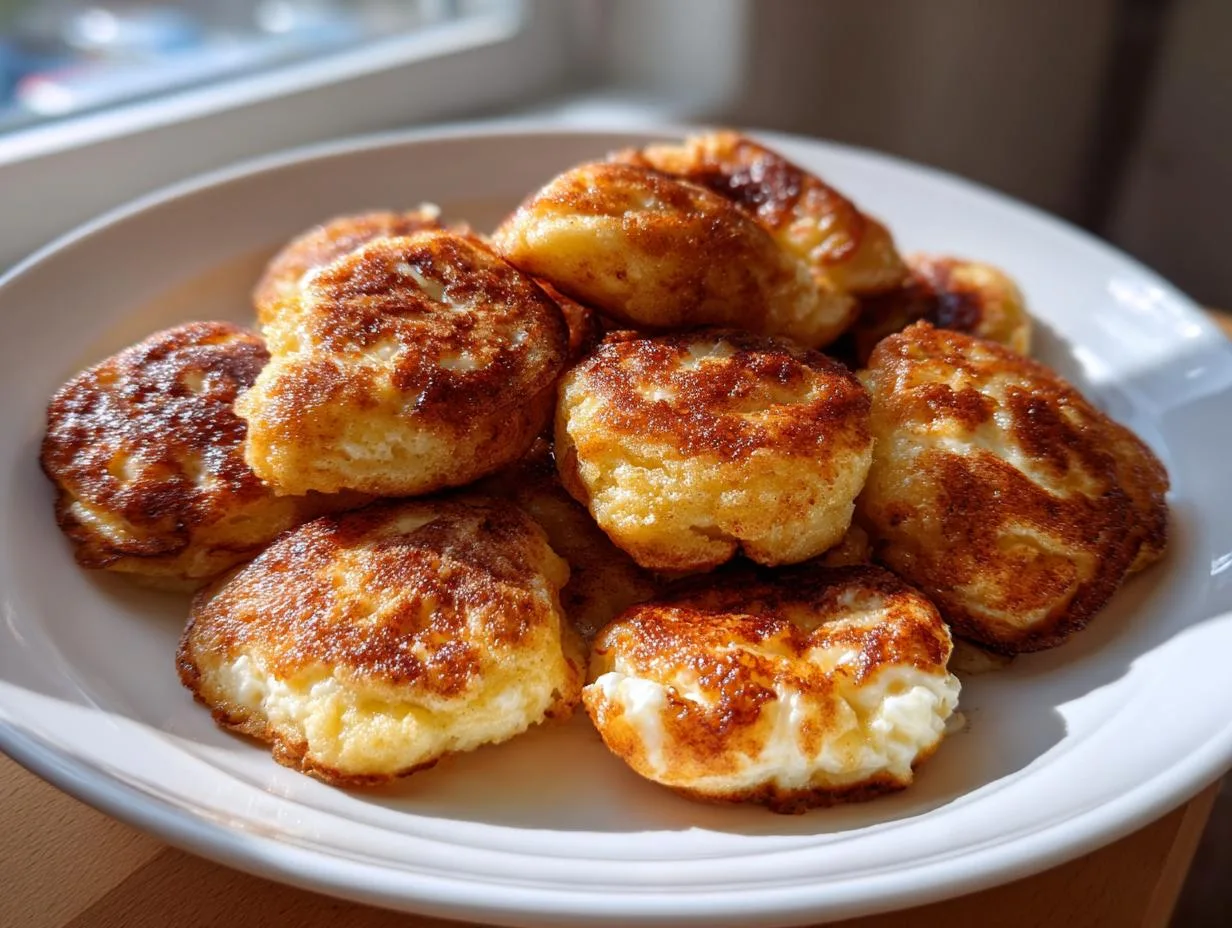 10-Minute Apple Cottage Cheese Pancake Bites Kids Crave