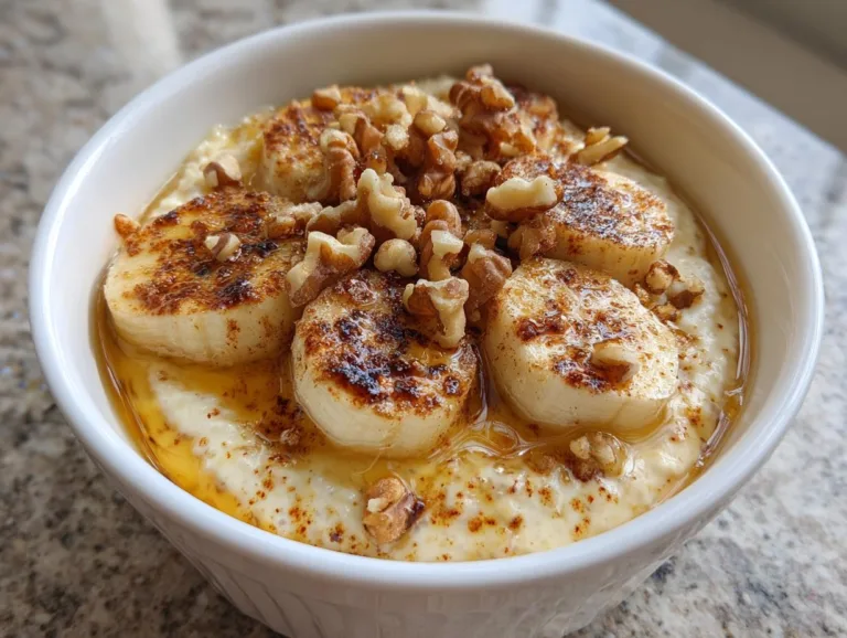 Baked Banana Cottage Cheese Bowls
