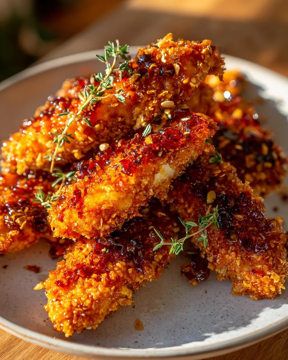 Baked Crunchy Hot Honey Chicken - detail 1