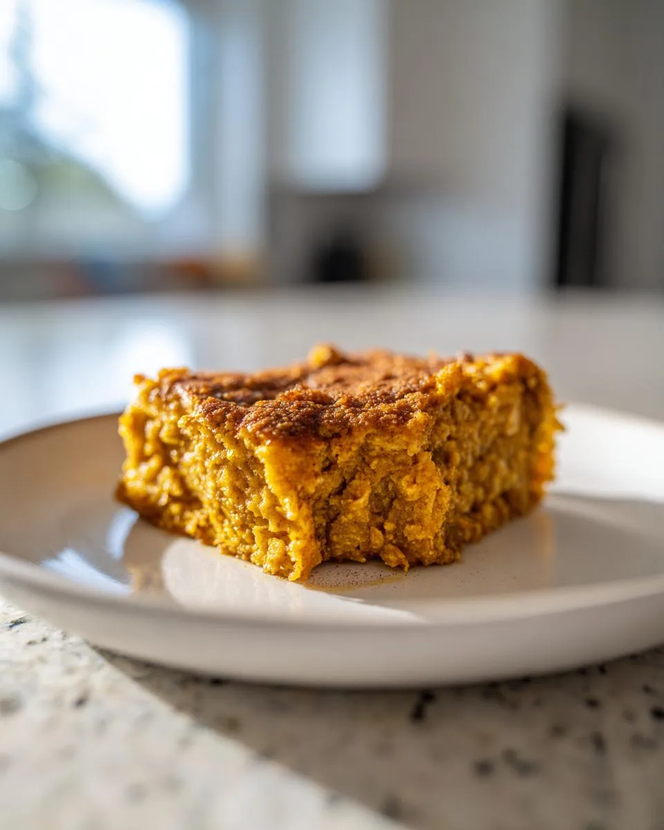 Baked Pumpkin Oatmeal Bars - detail 2