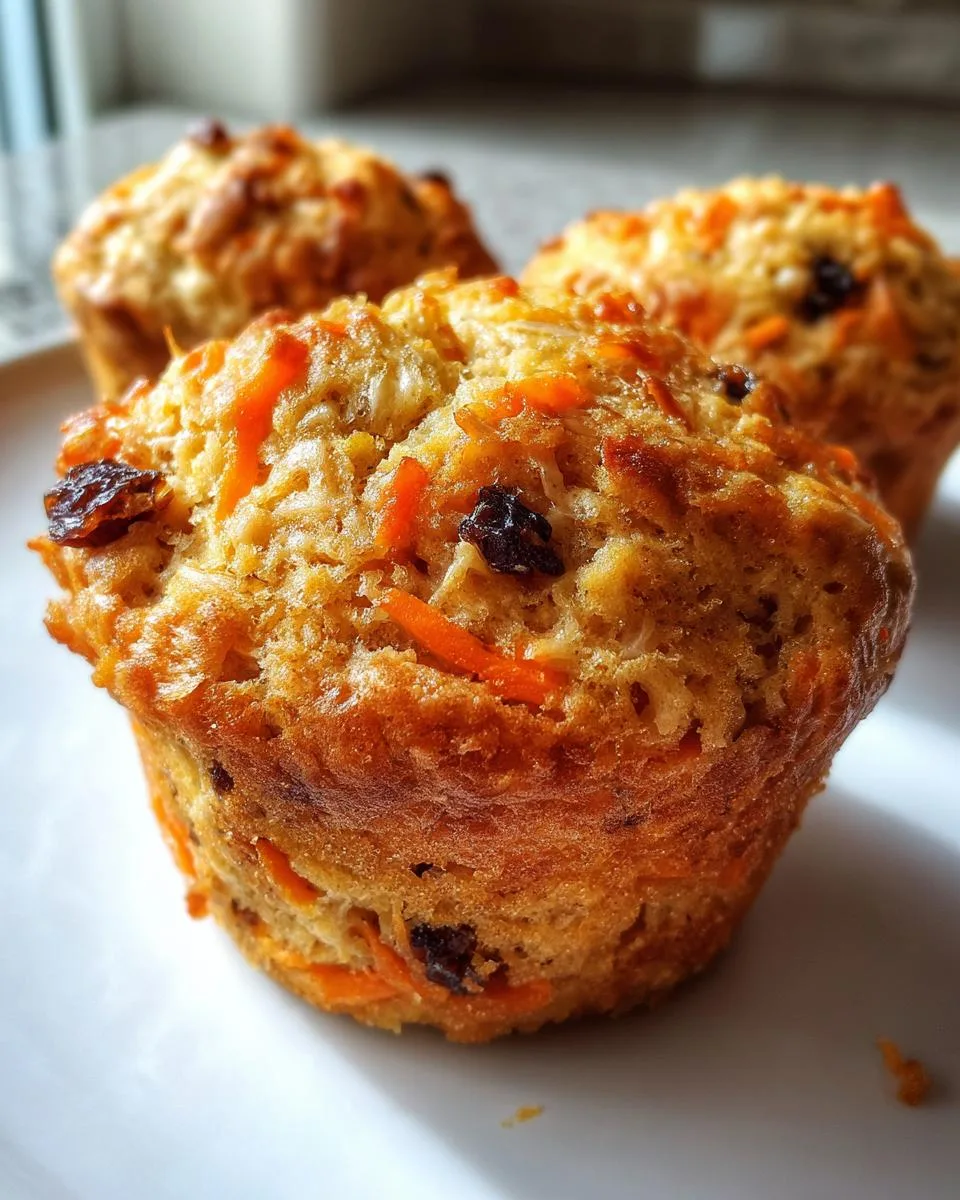 Carrot Raisin Cottage Cheese Muffins - detail 2