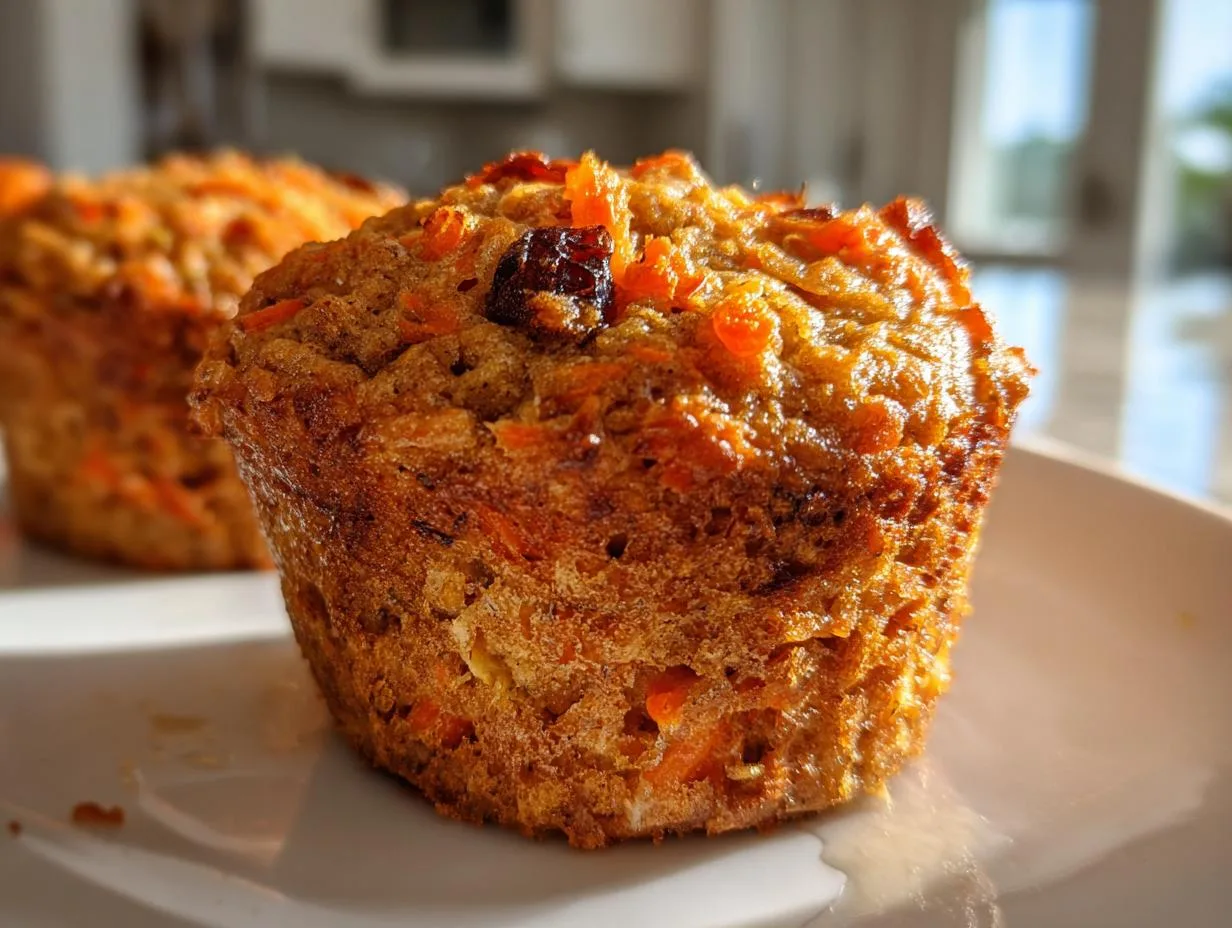 Carrot Raisin Cottage Cheese Muffins in 10 Minutes