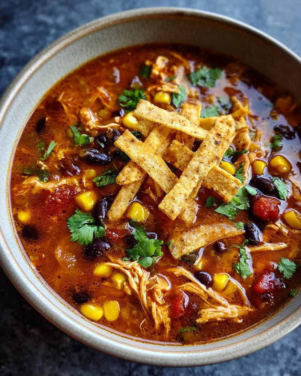 Cheap Chicken Tortilla Soup - detail 1