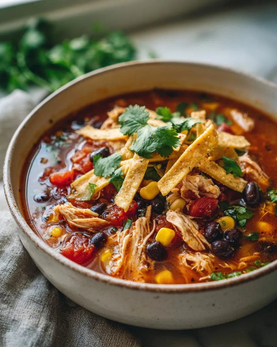 Cheap Chicken Tortilla Soup - detail 3