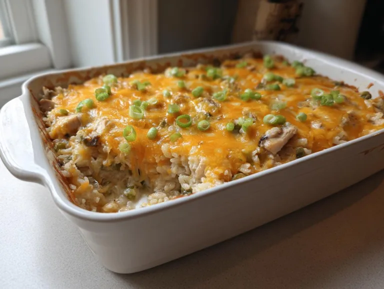 Cheesy Chicken and Rice Casserole