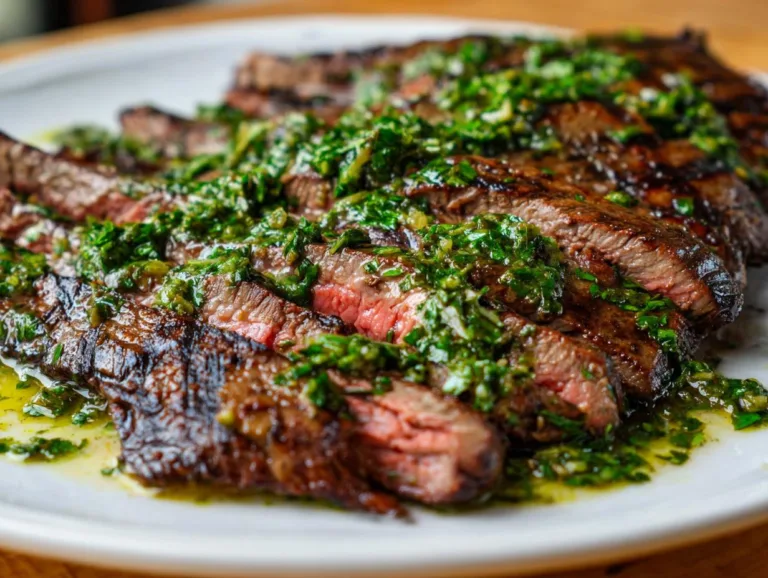 Chimichurri Marinated Flank Steak