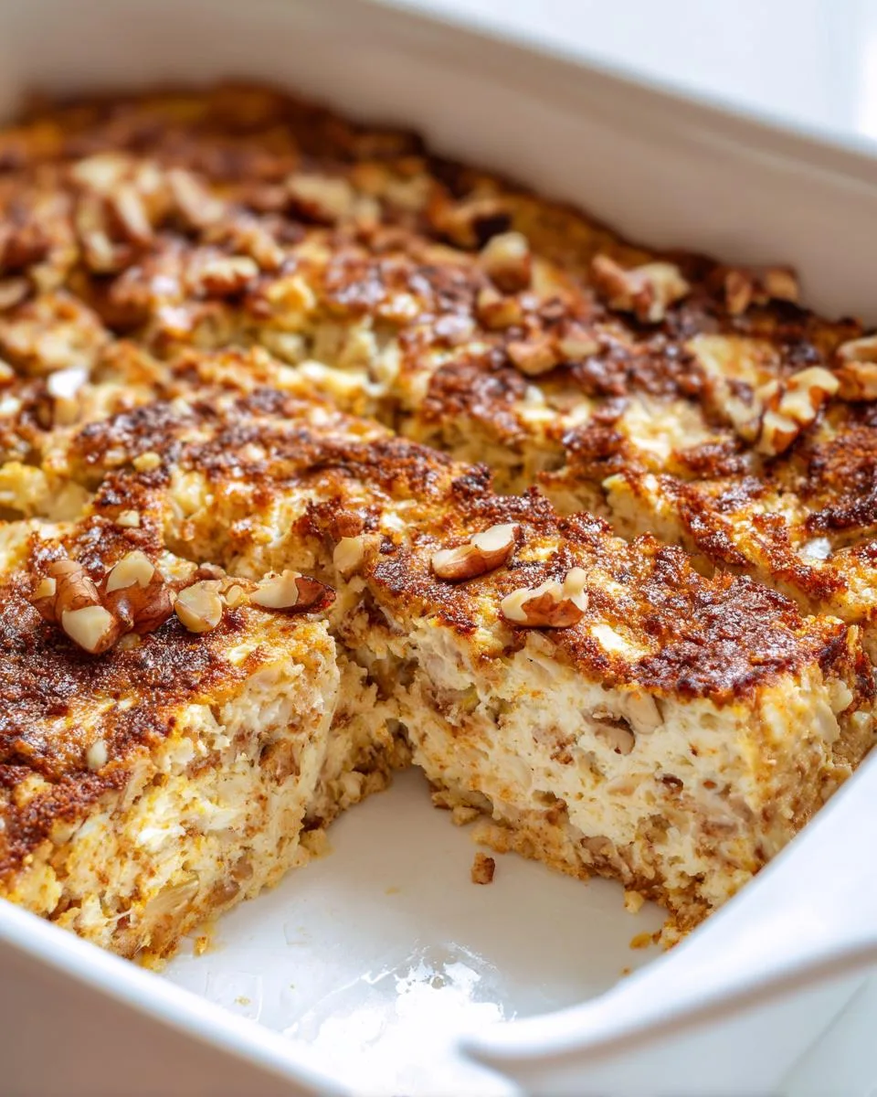 Cinnamon Cottage Cheese Oatmeal Bake - detail 2