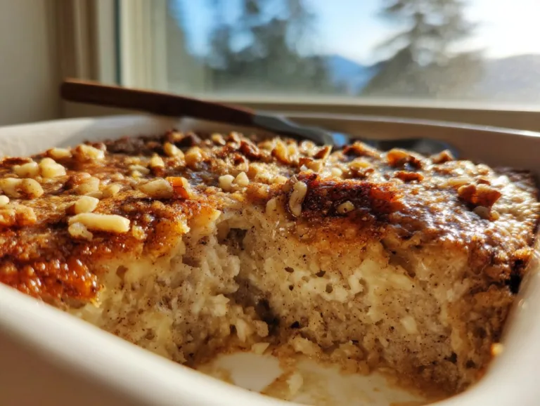 Cinnamon Cottage Cheese Oatmeal Bake