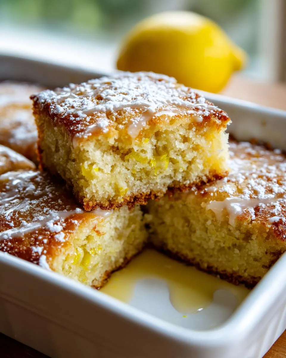 Cottage Cheese Lemon Cake Bars - detail 1