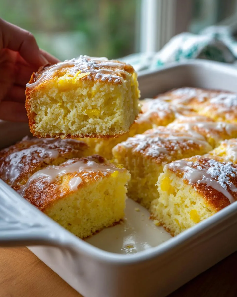 Cottage Cheese Lemon Cake Bars - detail 3