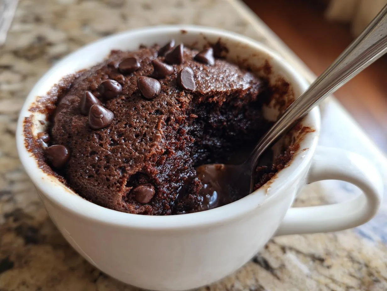 5-Minute Cottage Cheese Microwave Brownie You’ll Crave