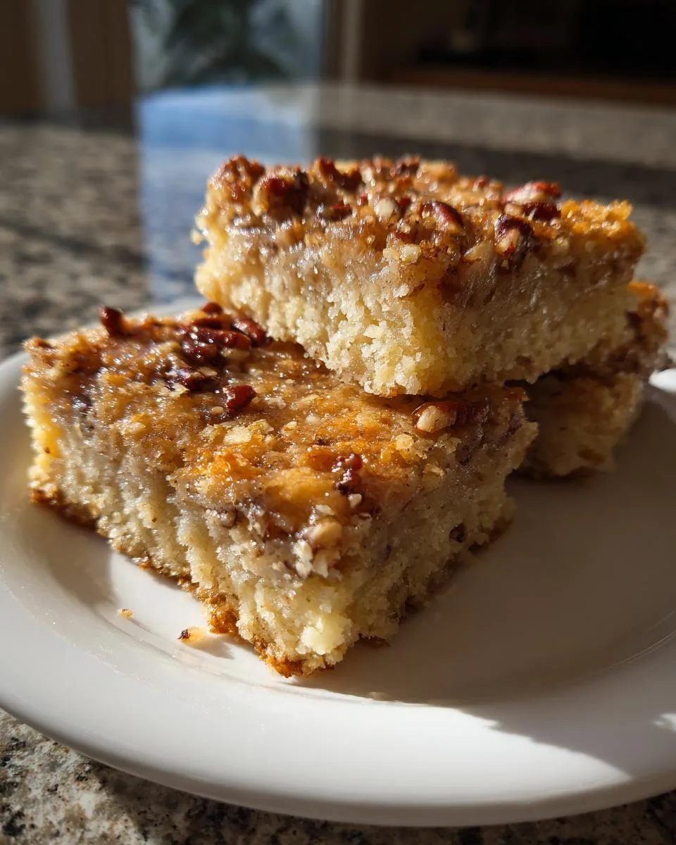 Cottage Cheese Pecan Pie Bars - detail 1