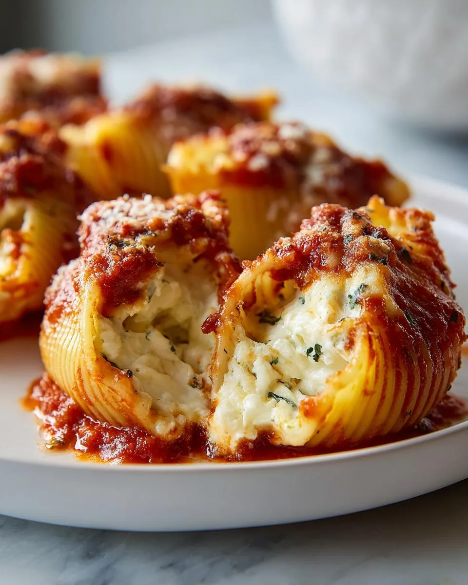 Cottage Cheese Stuffed Shells - detail 1