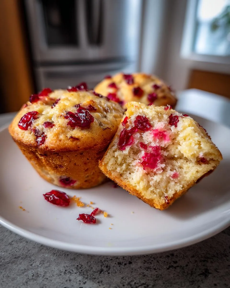 Cranberry Orange Cottage Cheese Muffins - detail 2