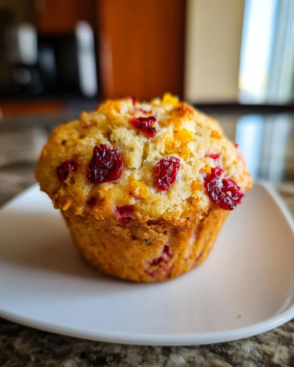 Cranberry Orange Cottage Cheese Muffins - detail 3