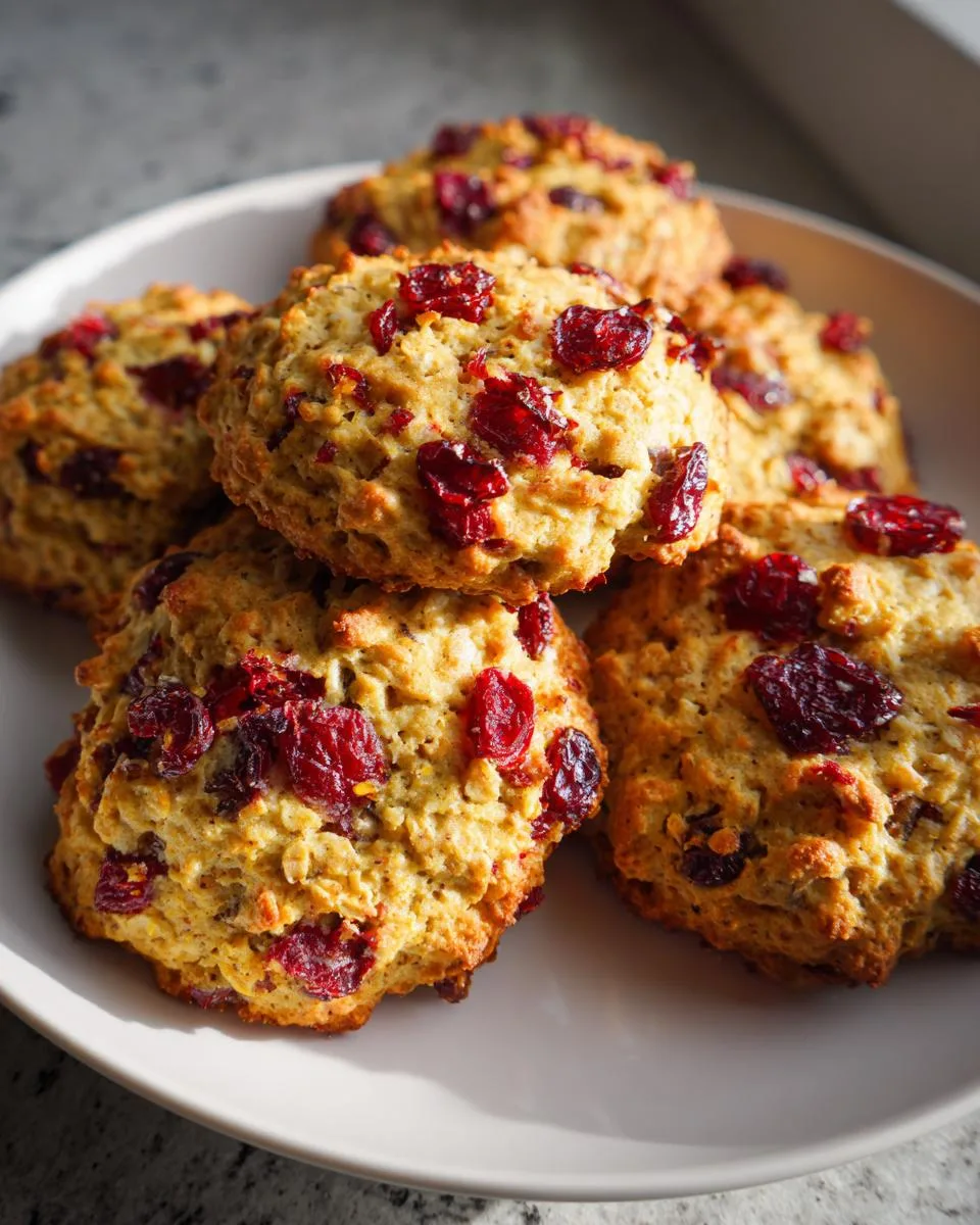 Cranberry Orange and Oat Cookies - detail 1