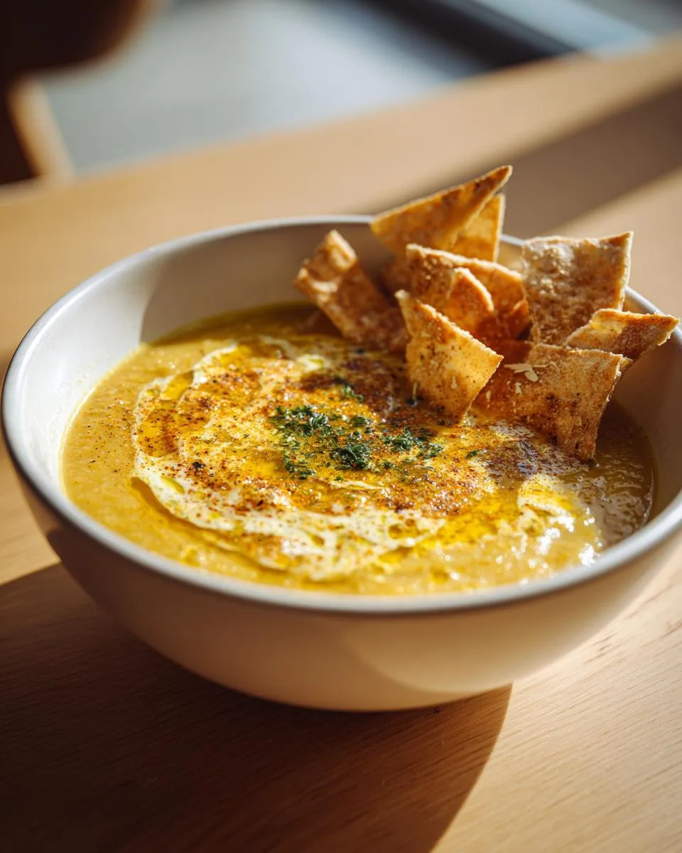 Creamy Arabic Lentil Soup - detail 1