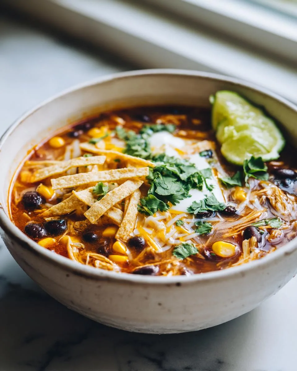 Creamy Chicken Taco Soup - detail 1