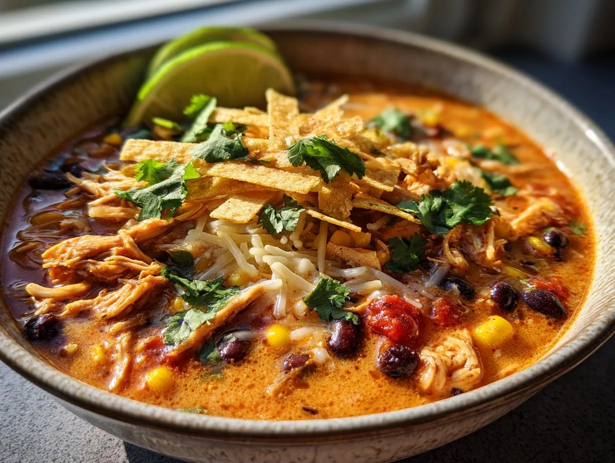 Creamy Chicken Taco Soup in 40 Minutes: Pure Comfort!