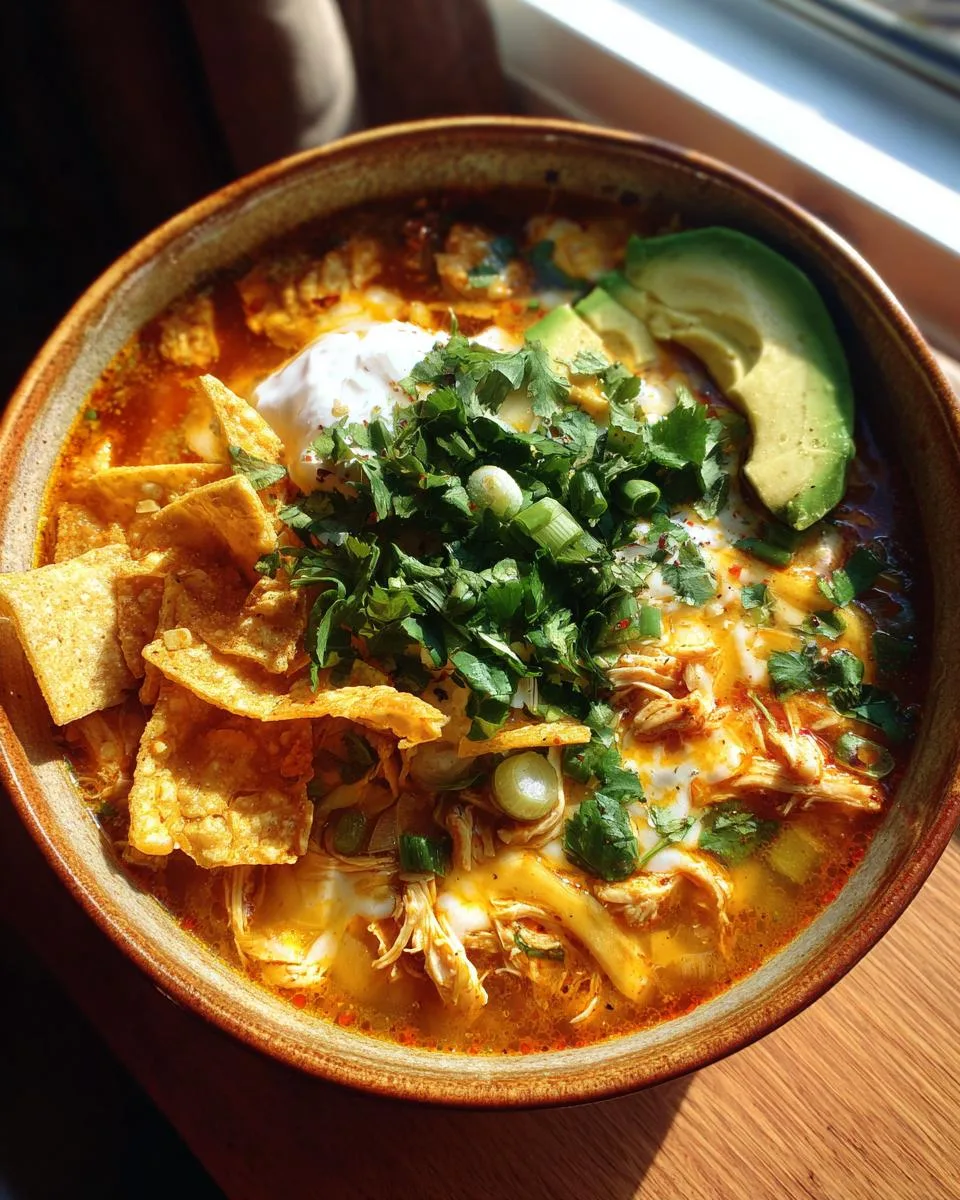 Creamy Chicken Tortilla Soup - detail 2