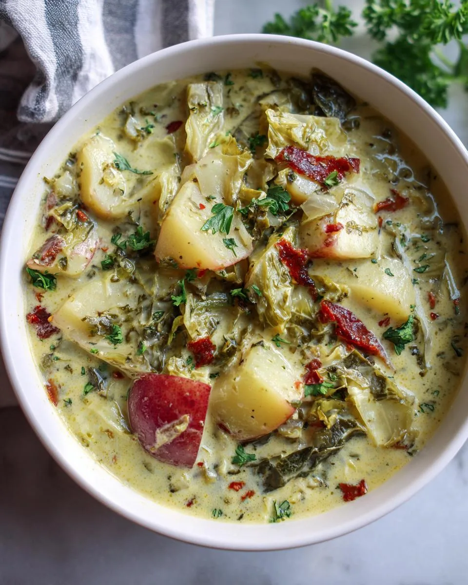 Creamy Potato Soup With Cabbage - detail 1