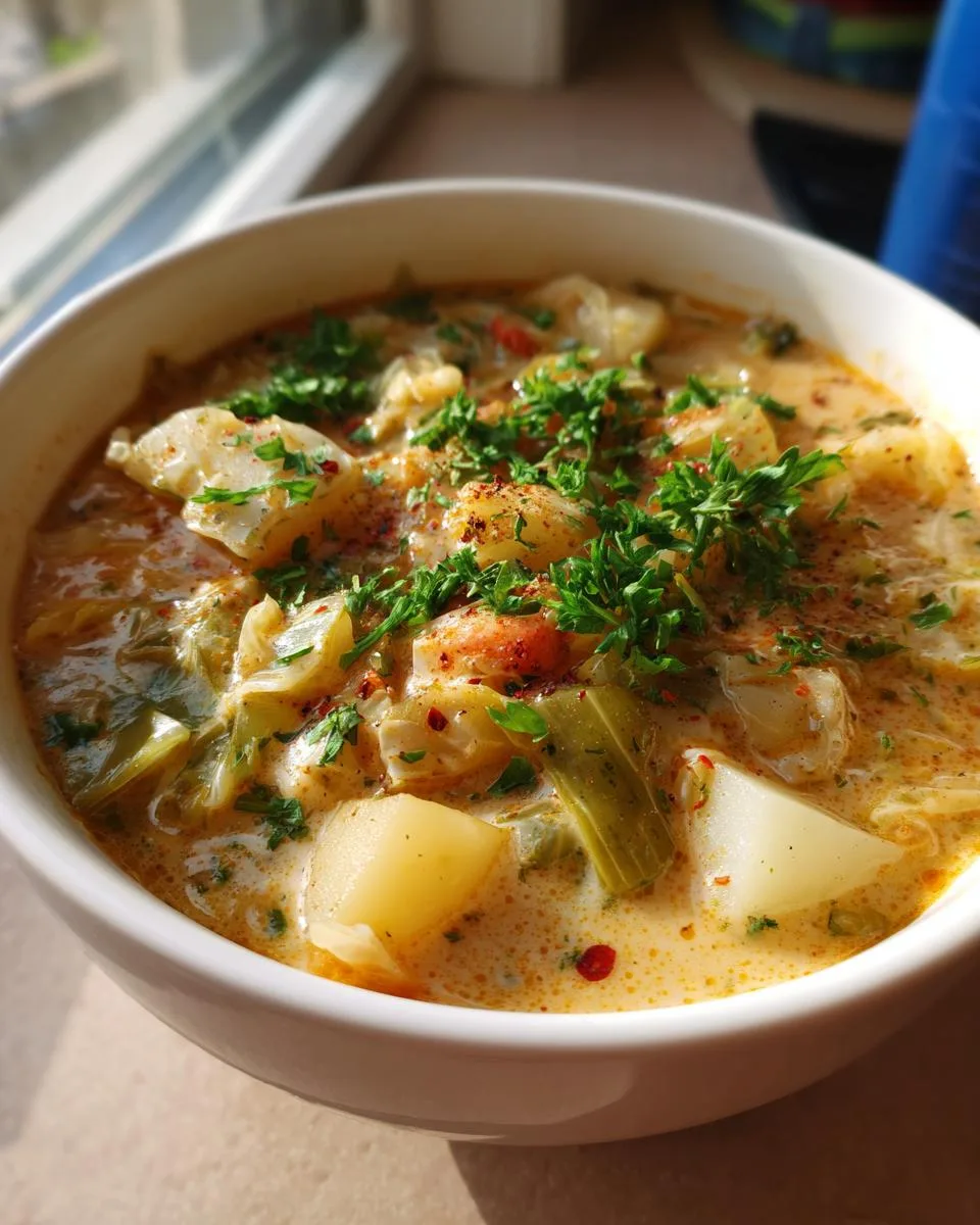 Creamy Potato Soup With Cabbage - detail 3