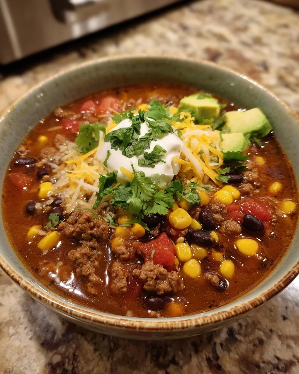 Creamy Taco Soup - detail 2