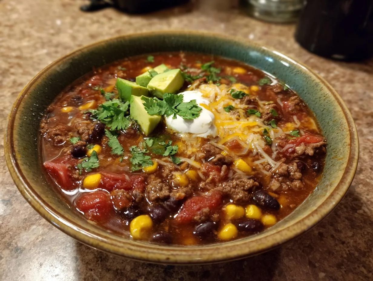 35-Minute Creamy Taco Soup That Kids Devour Every Time