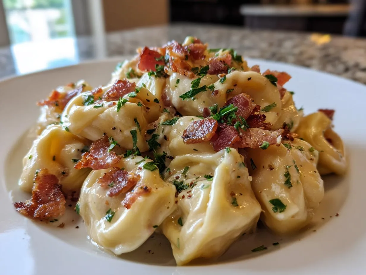 Creamy Tortellini Carbonara Recipe – 30-Minute Dinner Bliss