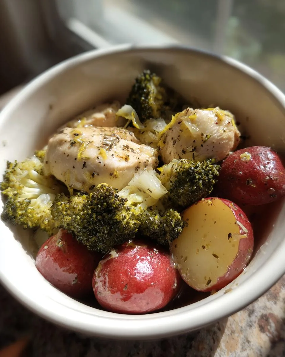 Crockpot Lemon Chicken Veggies - detail 1
