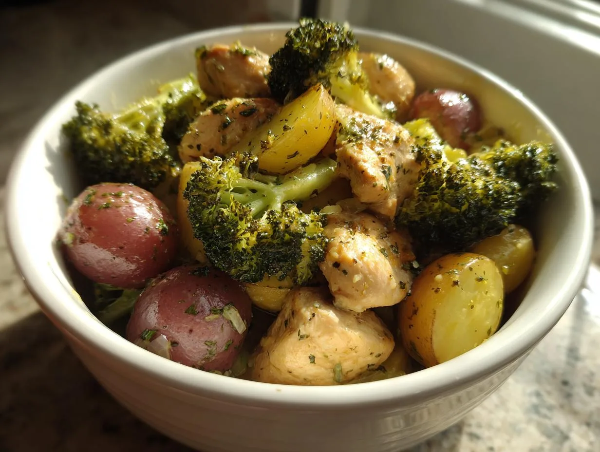 3-Ingredient Crockpot Lemon Chicken Veggies You’ll Love