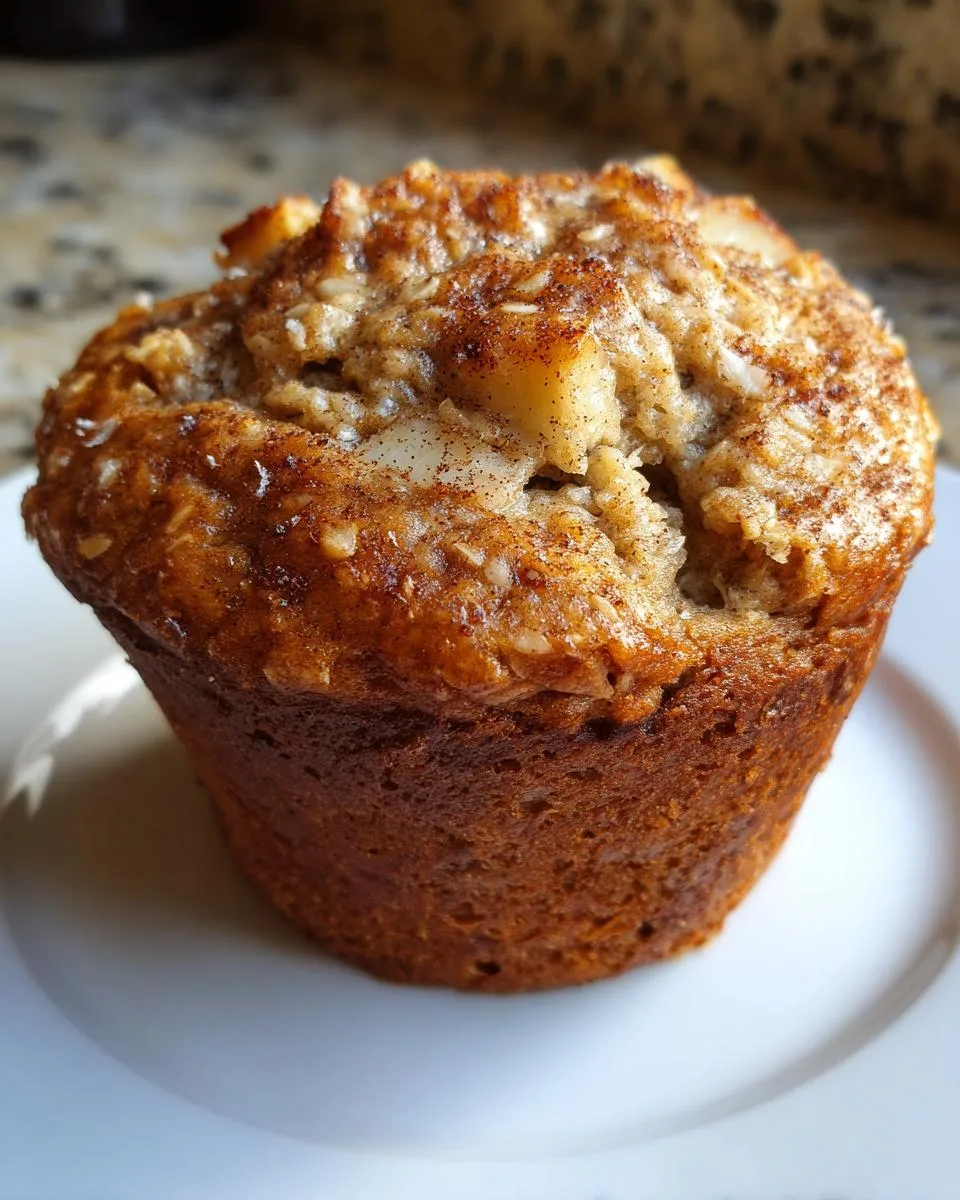 Flourless Apple Cinnamon Muffins - detail 1