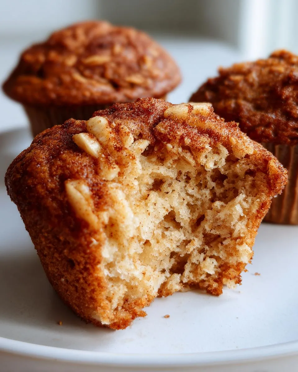 Flourless Apple Cinnamon Muffins - detail 2