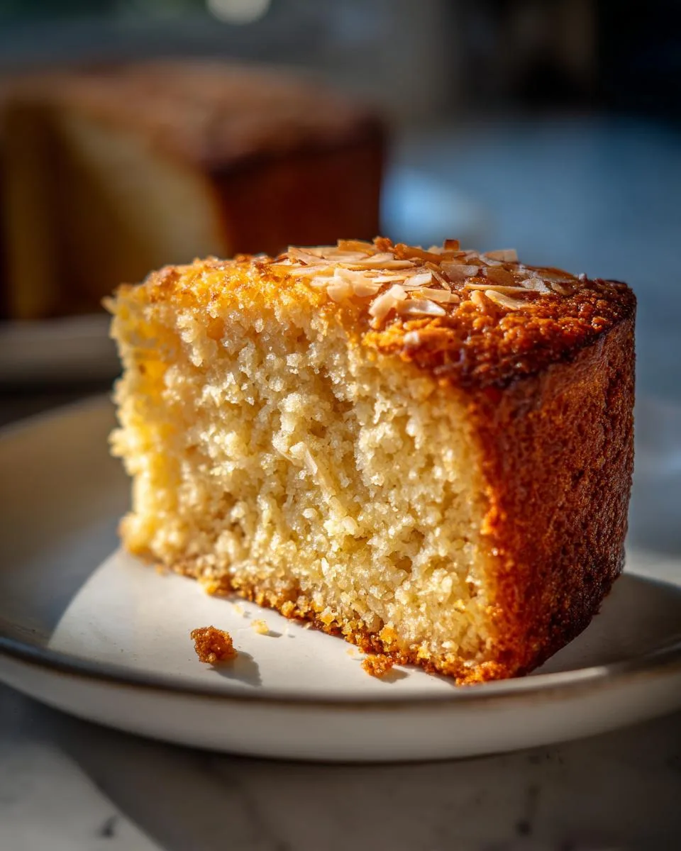 Flourless Coconut Greek Yogurt Cake - detail 2