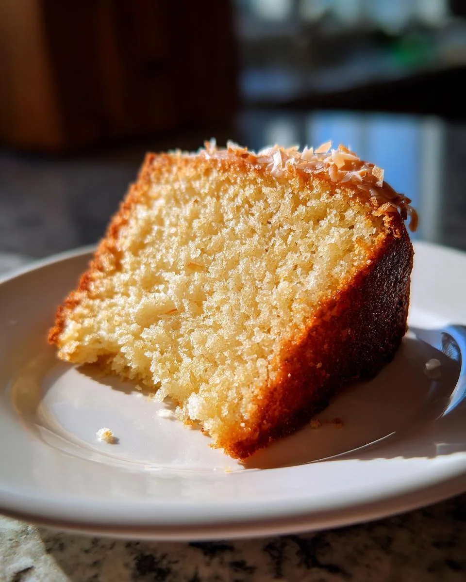 Flourless Coconut Greek Yogurt Cake - detail 3