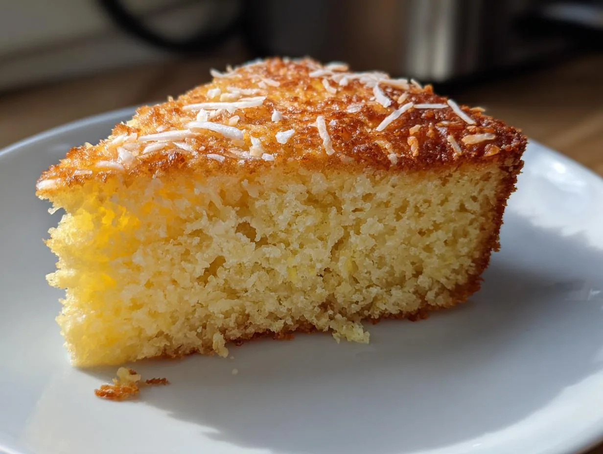 10-Minute Flourless Coconut Greek Yogurt Cake You’ll Crave