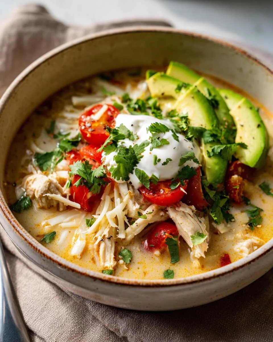Keto White Chicken Chili - detail 2