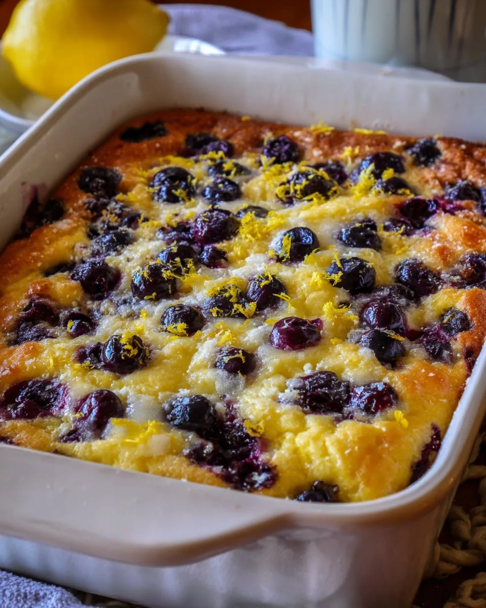 Lemon Blueberry Cottage Cheese Bake - detail 3