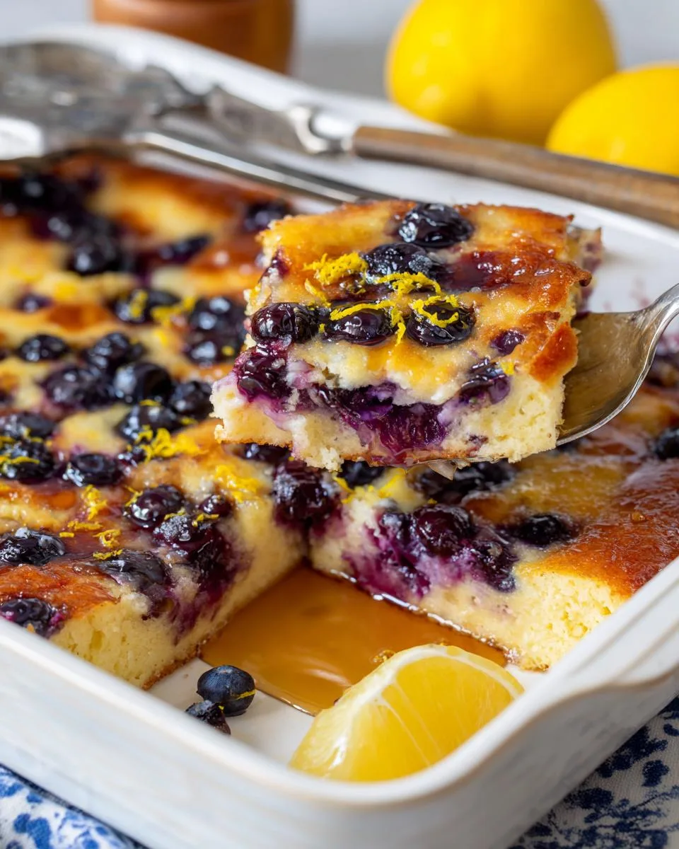 Lemon Blueberry Cottage Cheese Bake - detail 4