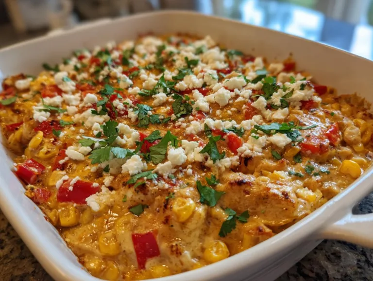 Mexican Street Corn Style Chicken Bake