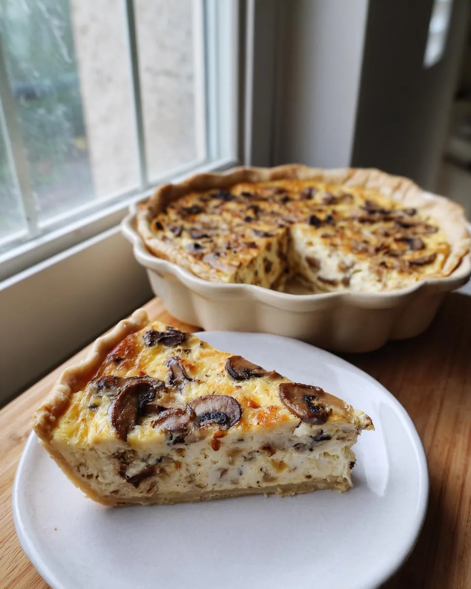 Mushroom & Gruyere Cottage Cheese Quiche - detail 4